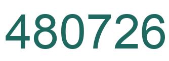 Número 480726 imagen verde