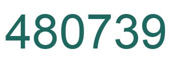 Number 480739 green image