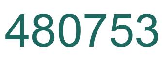 Número 480753 imagen verde
