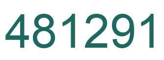 Number 481291 green image