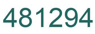 Number 481294 green image