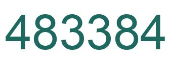 Number 483384 green image