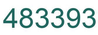 Number 483393 green image