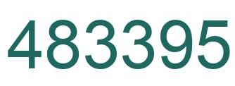 Number 483395 green image