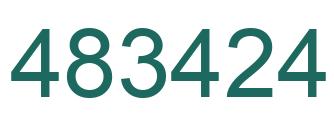 Number 483424 green image