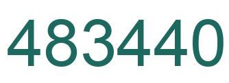 Number 483440 green image