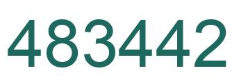 Number 483442 green image