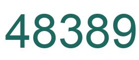 Number 48389 green image