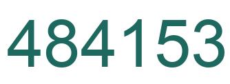 Number 484153 green image