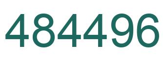 Number 484496 green image