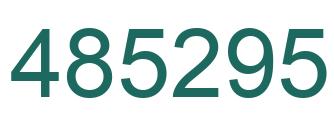 Number 485295 green image