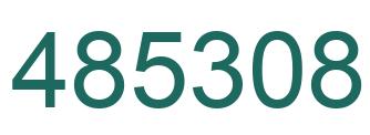 Number 485308 green image