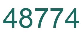 Number 48774 green image