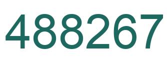 Number 488267 green image
