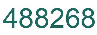 Number 488268 green image