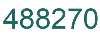 Number 488270 green image