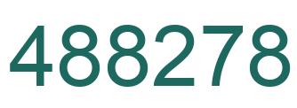 Number 488278 green image