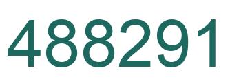 Number 488291 green image