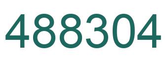 Number 488304 green image