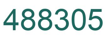 Number 488305 green image