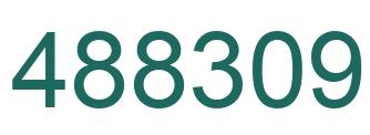 Number 488309 green image