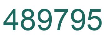 Number 489795 green image