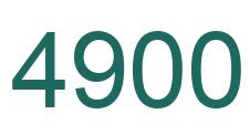 Number 4900 green image