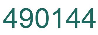 Número 490144 imagen verde