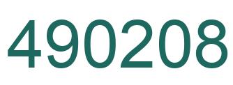 Número 490208 imagen verde