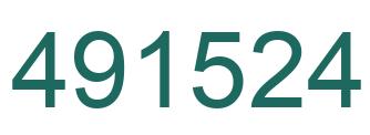Number 491524 green image
