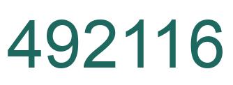Número 492116 imagen verde