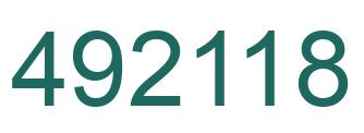 Número 492118 imagen verde