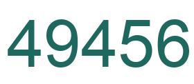 Número 49456 imagen verde