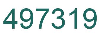 Número 497319 imagen verde