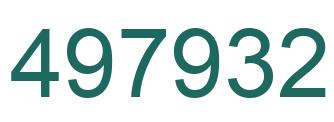 Número 497932 imagen verde
