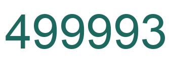 Número 499993 imagen verde