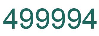 Número 499994 imagen verde
