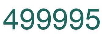 Número 499995 imagen verde