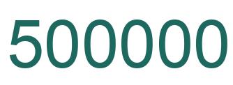 Número 500000 imagen verde