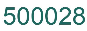 Número 500028 imagen verde
