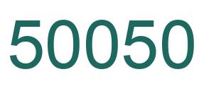 Number 50050 green image
