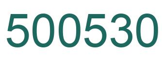 Number 500530 green image