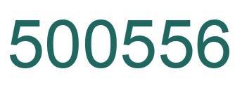 Number 500556 green image