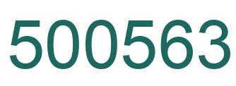 Number 500563 green image