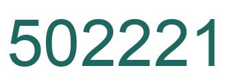Número 502221 imagen verde