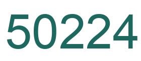 Número 50224 imagen verde