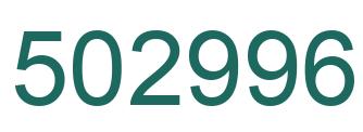 Número 502996 imagen verde