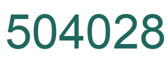 Número 504028 imagen verde