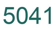 Número 5041 imagen verde