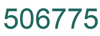 Número 506775 imagen verde
